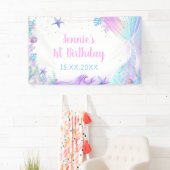 マーメイドガール1st誕生日パーティー 横断幕 (インサイチュ)