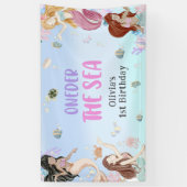 マーメイドガール1st誕生日パーティー 横断幕 (縦)