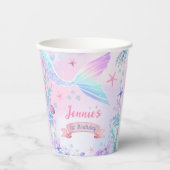 マーメイドガール1st誕生日パーティー 紙コップ (正面)
