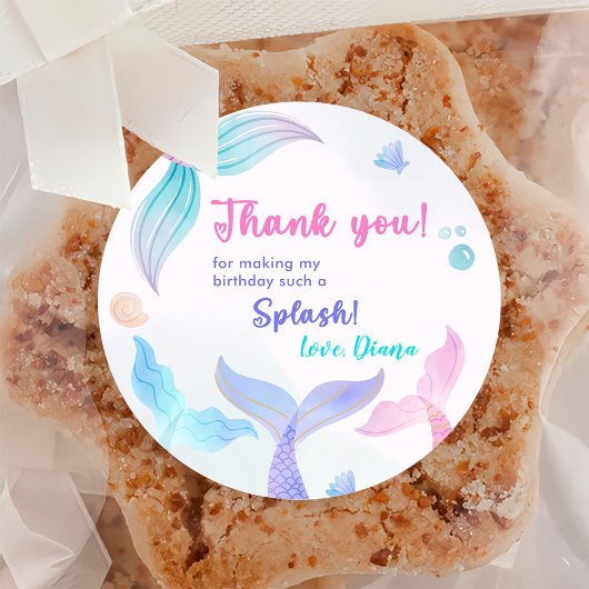 マーメイドガール3rd誕生日パーティー ラウンドシール
