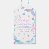 マーメイドガール4th誕生日パーティー ギフトタグ (正面)