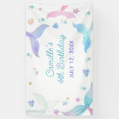 マーメイドガール4th誕生日パーティー 横断幕 (縦)