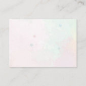 マーメイドガール5thバースデーパーティー エンクロージャーカード (裏面)