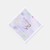 マーメイドガール6thバースデーパーティー スタンダードカクテルナプキン (角)