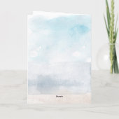 マーメイドキスズアンダーザシーパーソナライズされた誕生日 カード (裏面)