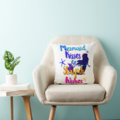 マーメイドキス&スターフィッシュの願い水色ビーチイ クッション (椅子)