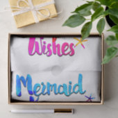 マーメイドキス&スターフィッシュの願い水色ビーチイ 薄葉紙 (ギフト)