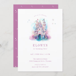 マーメイドキャッスルバースデーパーティー 招待状