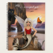 マーメイドキャッツ超現実的ファンタジー プランナー手帳 (正面)