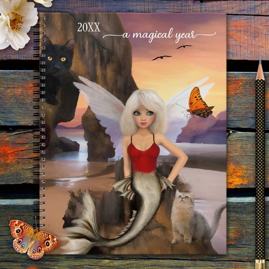 マーメイドキャッツ超現実的ファンタジー プランナー手帳