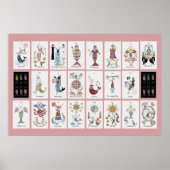 マーメイドキャットタロット専攻のアルカナ ポスター (正面)