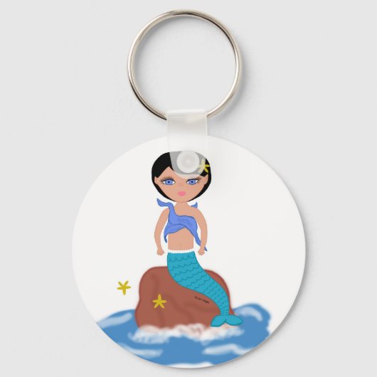 マーメイドキーチェーンを持ち上げる キーホルダー (正面)
