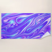 マーメイドギグルス抽象芸術 ビーチタオル (正面)