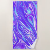 マーメイドギグルス抽象芸術 ビーチタオル (正面)