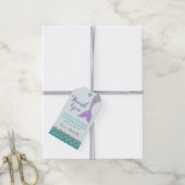 マーメイドギフトラベル – 海の下メッセージカード ギフトタグ (より糸付き)