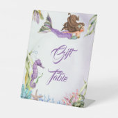 マーメイドギフト歓迎フードテーブルサイン 台座サイン (正面)