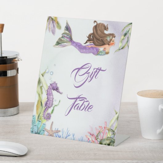 マーメイドギフト歓迎フードテーブルサイン 台座サイン (インサイチュ)