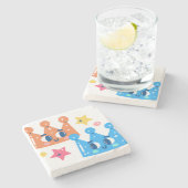 マーメイドクラウン ストーンコースター (横)