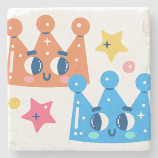 マーメイドクラウン ストーンコースター (正面)