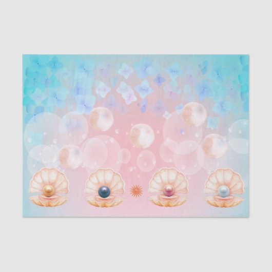 マーメイドクラムパール子供部屋デコペ 薄葉紙 (正面)