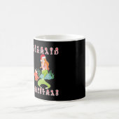 マーメイドクリスマスとペおもしろいンギン コーヒーマグカップ (正面右)