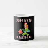 マーメイドクリスマスとペおもしろいンギン コーヒーマグカップ (中央)