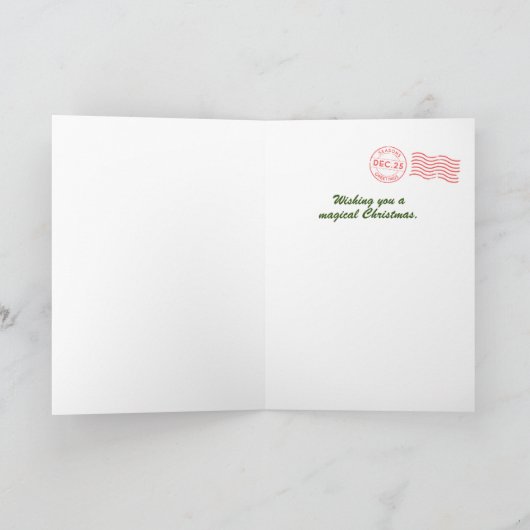 マーメイドクリスマスカード シーズンカード (内部)