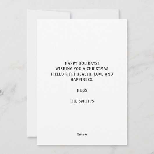 マーメイドクリスマスサマービーチクリスマス シーズンカード (裏面)