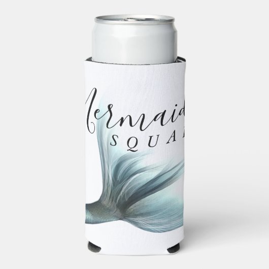 マーメイドクルーアクア | Mint Seaoooam Luxeブライダルパーティ スリム缶クーラー (Seltzer正面)