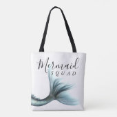マーメイドクルーアクア | Mint Seaoooam Luxeブライダルパーティ トートバッグ (裏面)