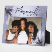 マーメイドクルー | ラベンダー パープル シック フレンズ フォト フォトプラーク (側面)