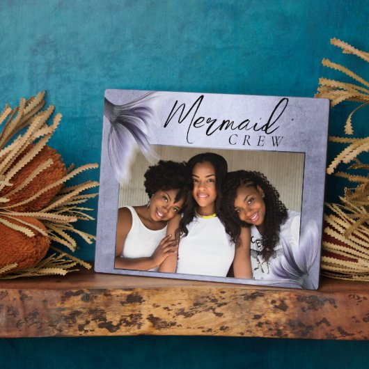 マーメイドクルー | ラベンダー パープル シック フレンズ フォト フォトプラーク (側面)