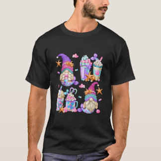 マーメイドグノーム サマー バケーション コーヒー ラテ カップ Tシャツ