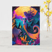 マーメイドグラフィックアーツカード カード (黄色い花)