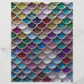 マーメイドグラムグリッターはかりで測スクラップブック紙 (裏面)