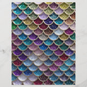 マーメイドグラムグリッターはかりで測スクラップブック紙 (正面)