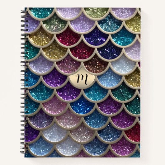 マーメイドグラムグリッター はかりで測 ノートブック (正面)