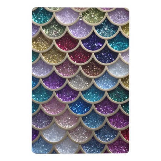 マーメイドグラムグリッター はかりで測 ミニクリップボード (裏面)