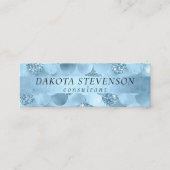 マーメイドグラムスケール | Ice Blue Sparkleソーシャルメディア スキニー名刺 (正面)