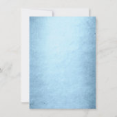 マーメイドグラムテール |埃っぽいアイスブルー光沢カスタム ノートカード (裏面)
