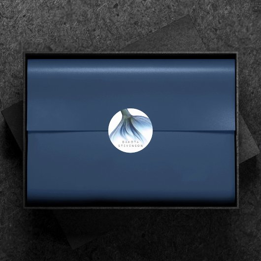 マーメイドグラムテール |埃っぽいアイスブルー光沢カスタム ラウンドシール