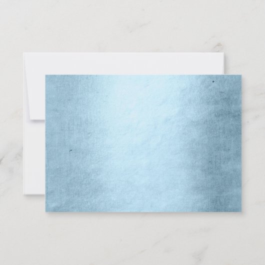 マーメイドグラムテール | Dusty Ice Blue Luster Sheen 出欠カード (裏面)