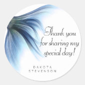マーメイドグラムテール | Dusty Ice Blue Sheenありがとうございました ラウンドシール (正面)