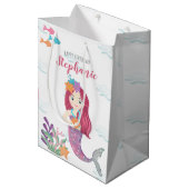 マーメイドグラムバースデーパーティー ミディアムペーパーバッグ (正面アングル)