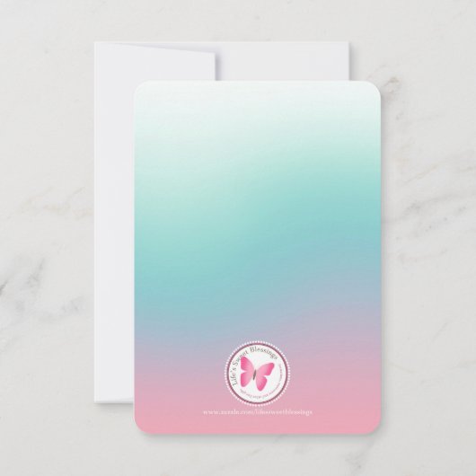 マーメイドグラムバースデーパーティー 招待状 (裏面)