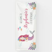 マーメイドグラムバースデーパーティー 横断幕 (縦)