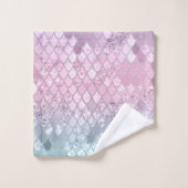 マーメイドグリッターはかりで測#2 バスタオルセット (ウォッシュタオル)