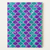 マーメイドグリッターイラストレーションとテールはかりで測 プランナー手帳 (裏面)