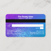 マーメイドグリッタークレジットカードギフト証明書 名刺 (裏面)