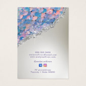 マーメイドグリッターシークインジュエリー表示カード (裏面)